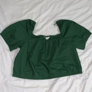 Square Neckline Crop Top